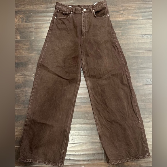 Zara Extra Wide Leg High Waist Jeans - Picture 3 of 7